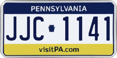 PA license plate JJC1141
