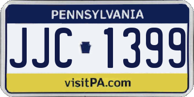 PA license plate JJC1399