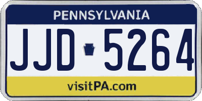 PA license plate JJD5264