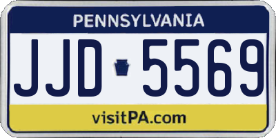 PA license plate JJD5569