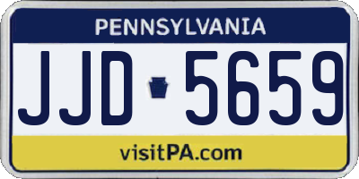 PA license plate JJD5659