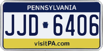PA license plate JJD6406
