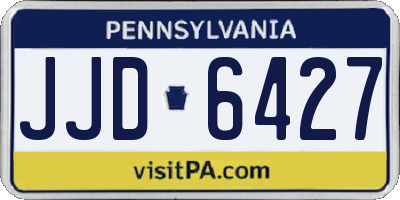 PA license plate JJD6427