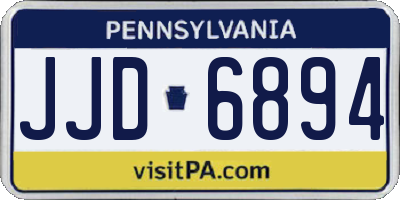 PA license plate JJD6894