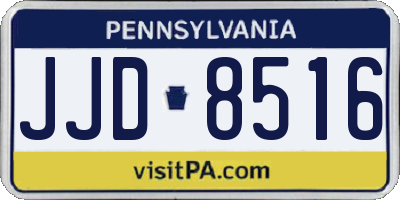 PA license plate JJD8516