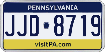 PA license plate JJD8719
