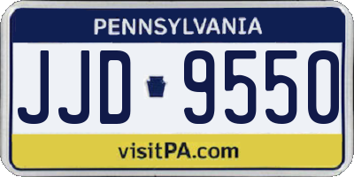 PA license plate JJD9550