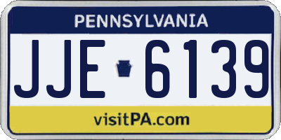 PA license plate JJE6139