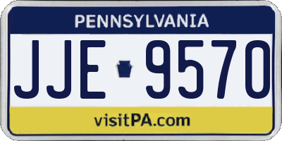 PA license plate JJE9570