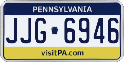 PA license plate JJG6946