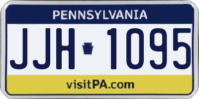 PA license plate JJH1095