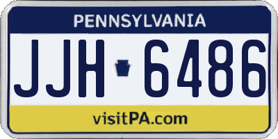 PA license plate JJH6486