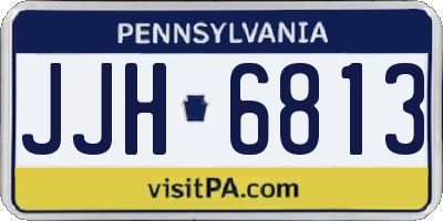 PA license plate JJH6813