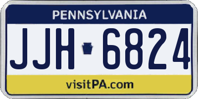 PA license plate JJH6824