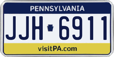 PA license plate JJH6911