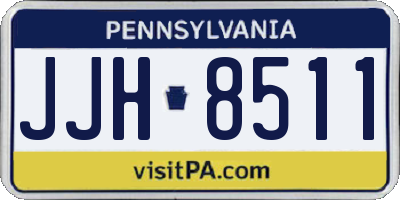 PA license plate JJH8511