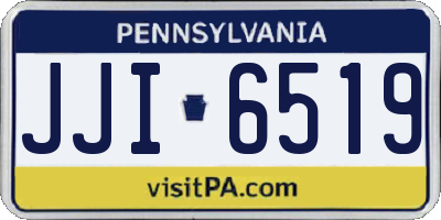 PA license plate JJI6519