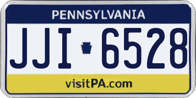 PA license plate JJI6528