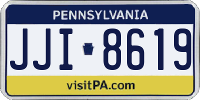 PA license plate JJI8619