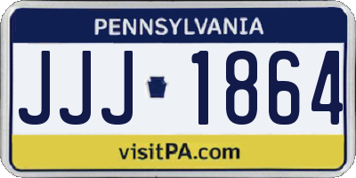 PA license plate JJJ1864