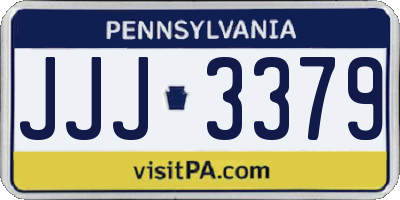 PA license plate JJJ3379