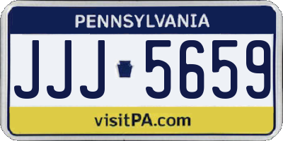 PA license plate JJJ5659