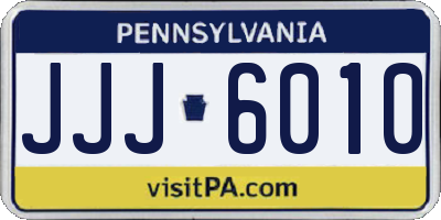 PA license plate JJJ6010