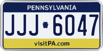 PA license plate JJJ6047