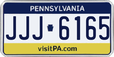PA license plate JJJ6165