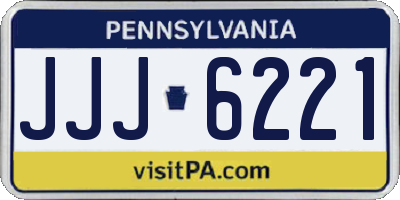 PA license plate JJJ6221