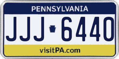 PA license plate JJJ6440