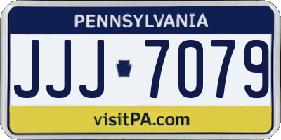 PA license plate JJJ7079