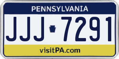 PA license plate JJJ7291