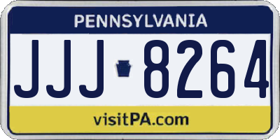 PA license plate JJJ8264
