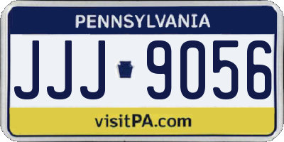 PA license plate JJJ9056