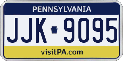 PA license plate JJK9095