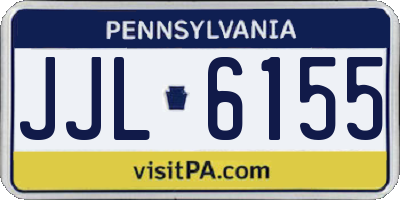 PA license plate JJL6155