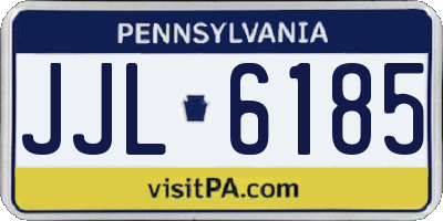 PA license plate JJL6185