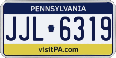 PA license plate JJL6319