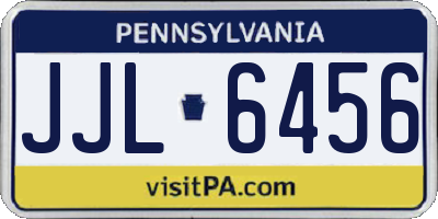 PA license plate JJL6456