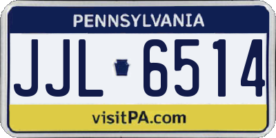PA license plate JJL6514