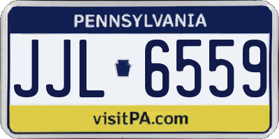 PA license plate JJL6559