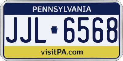 PA license plate JJL6568