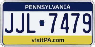 PA license plate JJL7479
