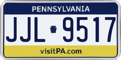 PA license plate JJL9517