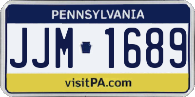 PA license plate JJM1689
