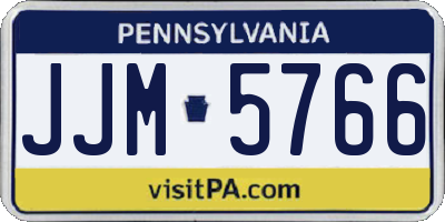 PA license plate JJM5766