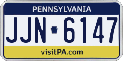 PA license plate JJN6147