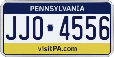 PA license plate JJO4556