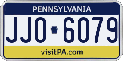 PA license plate JJO6079